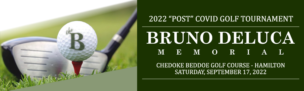 2022 Bruno DeLuca Memorial Golf Tournament Header